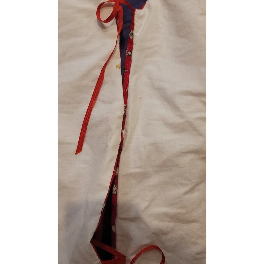 VTG Tree Skirt Christmas Snowman 